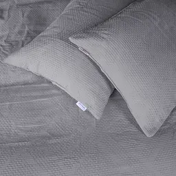 Комплект постільної білизни MirSon №20-02 Waffle Gray 110х140 см сірий (2200011032825) - мініатюра 2