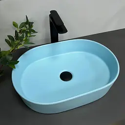 Умивальник VBI Verona 50 blue matt накладний VBI-011321, Синий