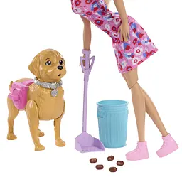 Ігровий набір Barbie Family and friends Прогулянка з песиком (JJB46) - мініатюра 2