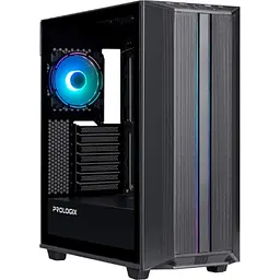 Корпус Prologix E122 Tempered Glass&Mesh Black [146857]