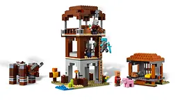 Конструктор LEGO Minecraft Аванпост розбійників та спустошувач 665 деталей (21278) - мініатюра 6