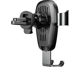 Бездротовий ЗП і тримач Baseus Metal Wireless Charger Gravity Car Mount (WXYL-B0A) - мініатюра 5