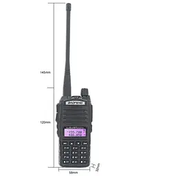 Рація Baofeng UV-82 8W посилена PRO серія VHF/UHF, ліхтар, 2xPTT кнопка, гарнітура, дальність 10км (100832) - мініатюра 8