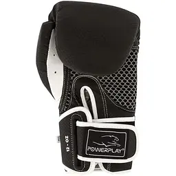 Рукавиці боксерські PowerPlay PP 3011 Carbon Black/White - 12 унцій - мініатюра 2