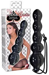 Анальний ділдо My Black Jacks Globular 18 см чорний - мініатюра 2
