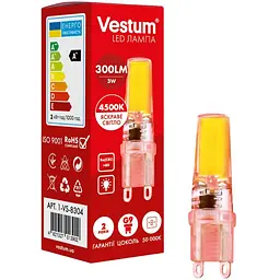 Світлодіодна лампа Vestum G9 3W 4500K 220V