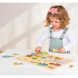 Пазл дерев'яний New Classic Toys Сафарі, 16 частин (10441) - мініатюра 5