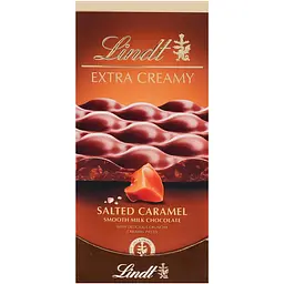 Шоколад молочний з карамеллю та сіллю Lindt Extra Creamy 80 г - мініатюра 3