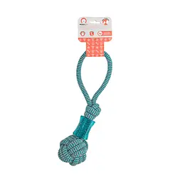 Іграшка для собак Misoko&Co Жувальна веревка light blue 38 cm - мініатюра 2