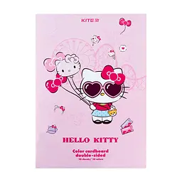 Кольоровий картон Kite А4 двосторонній Hello Kitty 10 аркушів (HK24-255)