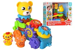 Каталка 35863 "Ведмедик" на шестернях, у коробці р.31x26x14,5 см YG Toys