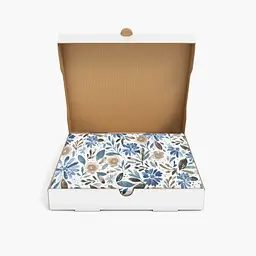 Бортики в дитяче ліжечко Cosas California Flowers 30 х 120 см (WeltBed_FlowersWashBlueWhite_30x120) - мініатюра 3