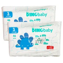 Підгузки Dino Baby 3 (4-9 кг), 92 шт