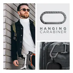 Силіконовий чохол для навушників Apple AirPods 3, Hang Case, чорний, ультратонкий захисний кейс товщиною 2 мм, захист від подряпин, пилу та ударів, компактний, з карабіном для кріплення, ArmorStandart (ARM60308) - мініатюра 6