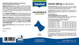 Мінеральний комплекс Canina Welpenkalk для цуценят та молодих собак 350 г 350 табл. - мініатюра 3