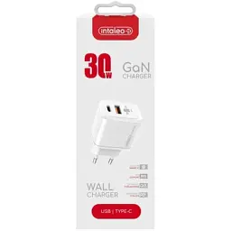 Зарядний пристрій Intaleo 30W GAN USB-C PD+USB-A QC 3.0 white (1283126578274) - миниатюра 7