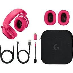 Навушники Logitech G Pro X 2 Lightspeed Wireless Magenta (981-001275) - мініатюра 6