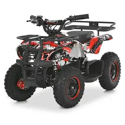 Детский электроквадроцикл Prof1 с тормозом до 65 кг Серебристый (DE-169-E-815)