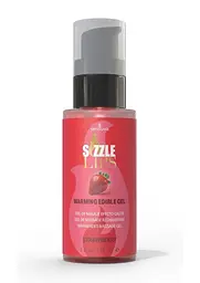 Согріваючий масажний гель Sensuva Sizzle Lips Strawberry, 59 мл