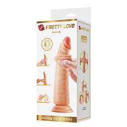 Фалоімітатор Pretty Love Kable 8.3", 21 см (тілесний) - мініатюра 8