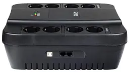 Джерело безперебійного живлення PowerCom SPD-850U Schuko Black, 850 ВА, 510 Вт, лінійно-інтерактивний, AVR, 4+4 розетки (Schuko) - мініатюра 4