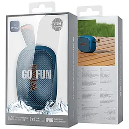 Bluetooth Колонка H1 Go Fun Blue Wiwu teh0029778 - мініатюра 4