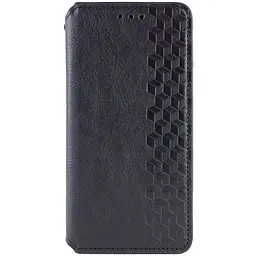 Шкіряний чохол-книжка Getman Cubic PU для Realme 11 4G Чорний