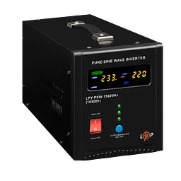 ДБЖ LogicPower LPY-PSW-1500VA+ (1050Вт) 10A/15A з правильною синусоїдою 24V - мініатюра 3