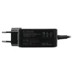 Блок живлення для ноутбука TYPE-C 45W, квадратний, black - мініатюра 3