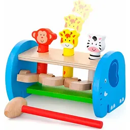 Дерев'яна стукачка Viga Toys Звірята (50683) - мініатюра 2