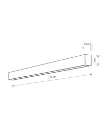 Настінний світильник Nowodvorski 7566 Straight Wall Led L - мініатюра 2