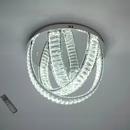 Розкішна стельова кришталева LED-люстра сферичної форми для зали Diasha 578/500CH, 100W, 5500 lm