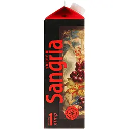 Напій винний Salute Sangria слабоалкогольний напівсолодкий червоний 6-6.9% 1 л - мініатюра 2