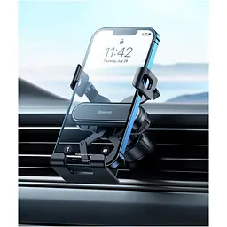 Автотримач Baseus Stable Gravitational Car Mount Lite Air Outlet Version Black (SUWX010001) [134769] - мініатюра 7