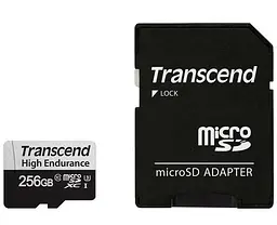Карта пам'яті Transcend 256GB microSDXC UHS-I U3 C10 (TS256GUSD350V) (FFSDTR01479)