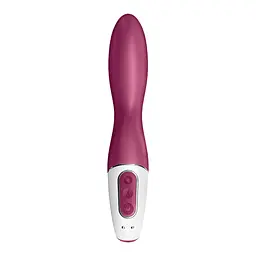 Вібратор Satisfyer Heated Thrill Connect App 20.6 см бордовий - мініатюра 5