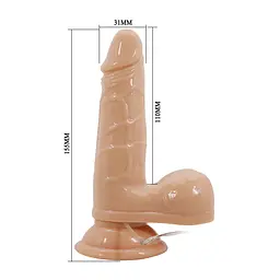 Вібратор Barbara Genie Vibrator 6.1" Flesh - мініатюра 6