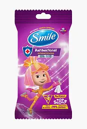 Серветки вологі SMILE "Фіксики" антибактеріальні (3 дизайни), 15шт. - мініатюра 2