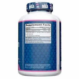 Вітаміни та мінерали Haya Labs Magnesium Citrate 200 mg, 100 таблеток - мініатюра 2