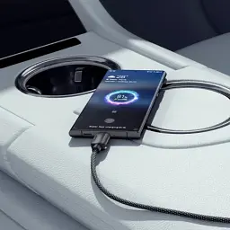 Дата кабель USB 2.0 AM to USB-C 1.0m 100W white Essager (EXC7A-WL02-P) - мініатюра 2
