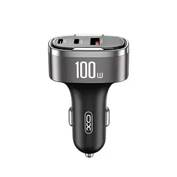Автомобільний зарядний пристрій XO CC61 output intelligent car charger 100W