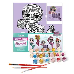 Картина за номерами "L.O.L. Surprise! Mermaids Miss Sea" KHO6263, 40х40 см - мініатюра 2