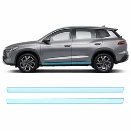 Антигравійна захисна бронеплівка за лекалами для BYD Song Pro I facelift 2023- нижня зона кузова пороги