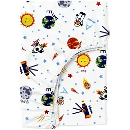 Простирадло на резинці для коляски та люльки Cosas Telescope White 40х80х5 см (TelescopeWhite_FittedStroller_40х80)