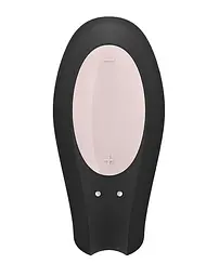 Вібратор для пар Satisfyer Double Joy 9 см чорний - мініатюра 7