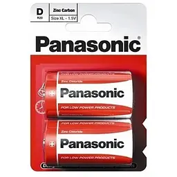 Батарейка Panasonic D R20 RED ZINK * 2 (R20REL/2BPR)