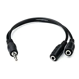 Адаптер перехідник Atcom 16850 Mini-Jack 3.5 тато 2 х Mini-Jack 3.5 мама 10 см - мініатюра 3