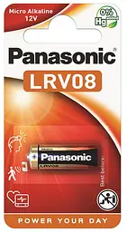 Батарейка Panasonic LRV08L/1BE лужна LRV08 (A23 MN21 V23) блістер 1 шт.