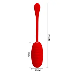 Віброяйце PRETTY LOVE Kirk Red 12 function vibrations PRETTY LOVE BI-014654-2 98610 - мініатюра 6
