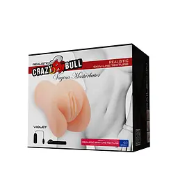 Мастурбатор CRAZY BULL VIOLET REALISTIC VAGINA, Vibration Crazy Bull BM-009145 99961
